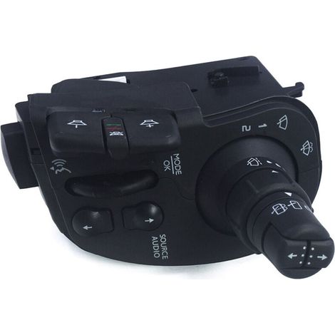 Kombinierter Autoradio- und Scheibenwischerschalter 8201590631 für Renault Clio 3 III 2005 2006 2007 2008 2009 2010 8201359195 (1/4)