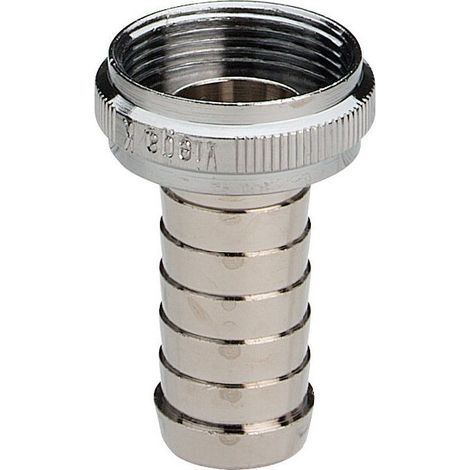 Viega Schlauchverschraubung 106843 1/2" x M22 x 1, Messing verchromt, flachdichtend (1/2)