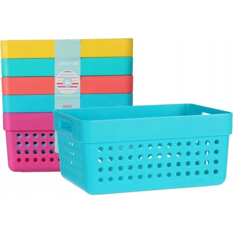 Juego de 5 cestas de almacenaje 1250ML (1/2)