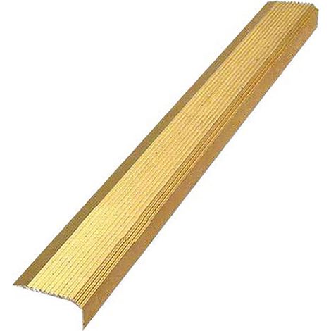 Nez de marche pour escalier à coller longueur 2.00m - Couleur or - 130716/OR/C