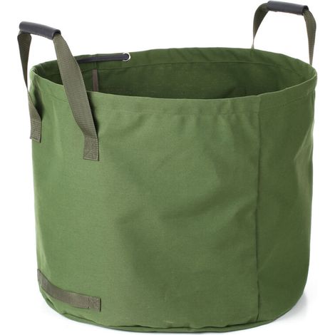Sac de jardin pliable en toile réutilisable pour déchets de feuilles de jardin, résistant à l'eau, sac à déchets de jardin (1/4)