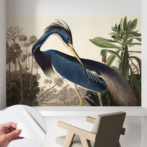 Selbstklebend Tapete - abwaschbar - Raumgestaltung Schlafzimmer Wohnzimmer Tapete Exotische Natur 104x70 cm (1/5)