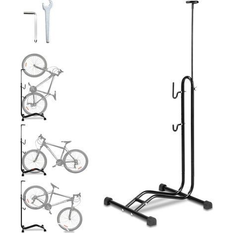 Fahrradständer Boden Fahrradhalter für Vorderrad oder Hinterrad Radständer 3 Funktionen 20 bis 27.5 Zoll