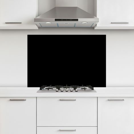 CRÉDENCE CUISINE Noir 100x65 cm