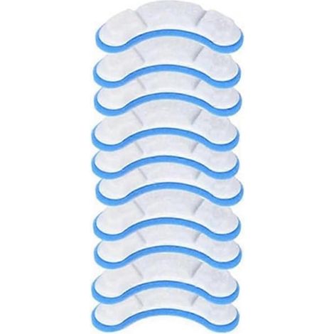 Cartouches filtrantes pour fontaine à eau pour animaux de compagnie (paquet de 10), compatibles avec les modèles WF050 et WF060, cartouches filtrantes transparentes de 1,5 litre (50 oz) pour fontaine (1/5)