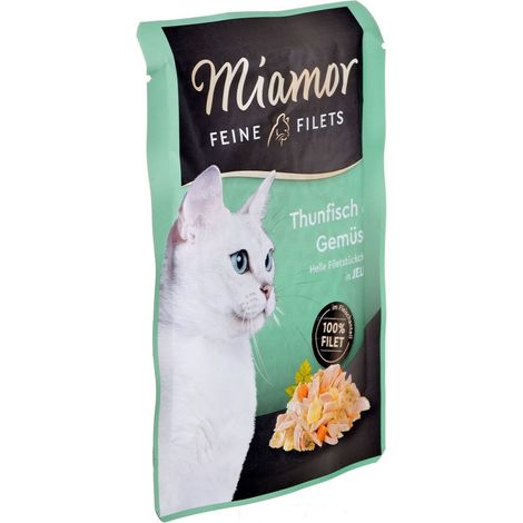 Cibo umido per gatti Miamor Feine Filetti di tonno con verdure 24x100g (1/3)