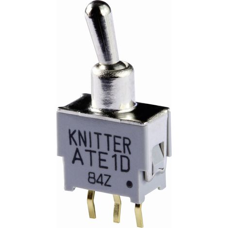 Knitter-Switch ATE 2D ATE 2D Kippschalter 48 V DC/AC 0.05 A 2 x Ein/Ein rastend 1 St.
