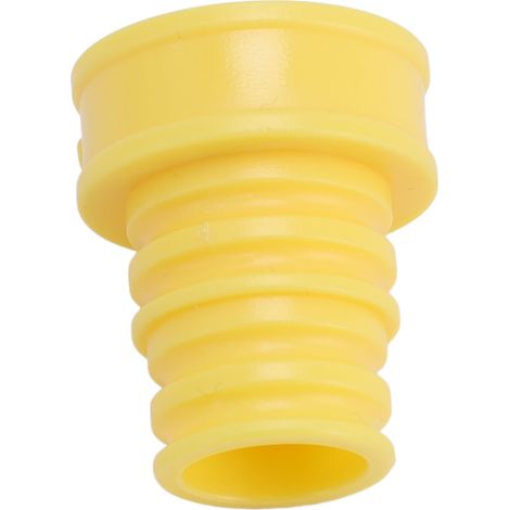 Pommeau de douche portable et léger pour bouteille de douche, avec 4 joints toriques en silicone, idéal pour les voyages et le camping (jaune). (1/5)