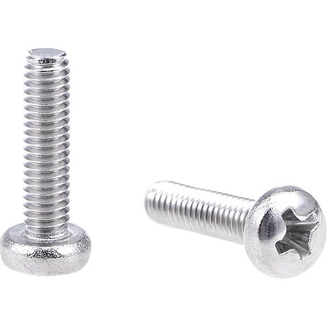 M2.5x10mm Vis en métal cylindrique Phillips Tête croix Vis fixation boulon 30Pcs (1/5)