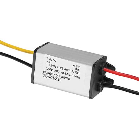 Module d'alimentation abaisseur de tension DC-DC 12V/24V vers 5V 3A (1/5)