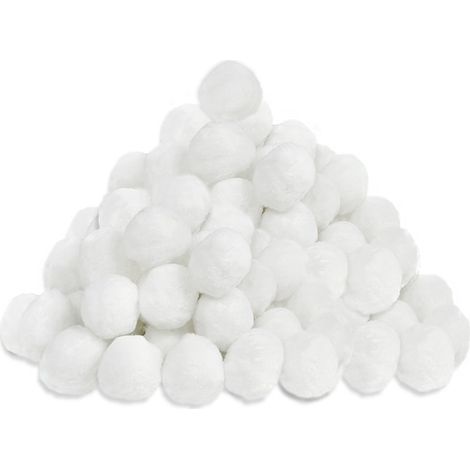 AUFUN Filterbälle 700g ersetzen 25 kg Filtersand, Filterbälle für Pool, Schwimmbad, Filterpumpe, Aquarium Sandfilter (Weiß)