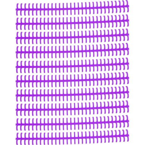 10 Spines Reliure 30 Trous PP Résistant Découpable 10mm Anneaux à Vis pour Étudiants Bureau Violet (1/5)