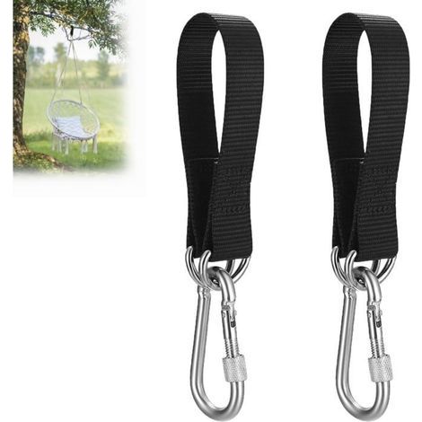Swing Fixing Kit - Black - Tear-Resistant Nylon Straps - 200 kg Capacity - Easy Assembly (1/5)