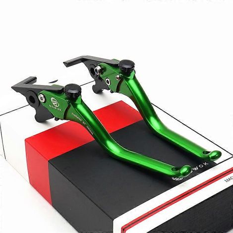 Convient aux freins en alliage d'aluminium modifiés pour Yamaha NMAX155, klaxon, guidon, accessoires de moto à chariot d'embrayage (vert, sans stationnement) (1/5)
