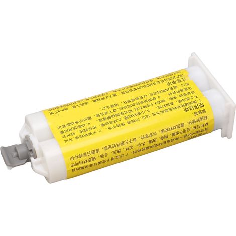 Colle AB, résine époxy haute viscosité, totalement transparente, prise rapide en 5 minutes, idéale pour le bricolage, 50 ml (1/5)