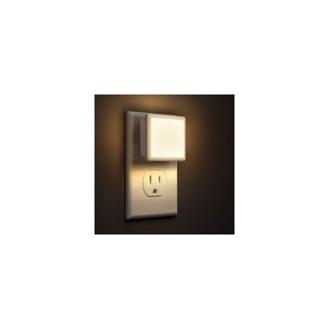 Lampada da parete notturna - interruttore automatico, ideale per camere da letto, bagni, corridoi, ecc. - 1 pezzo, luce bianca calda - Crezuo
