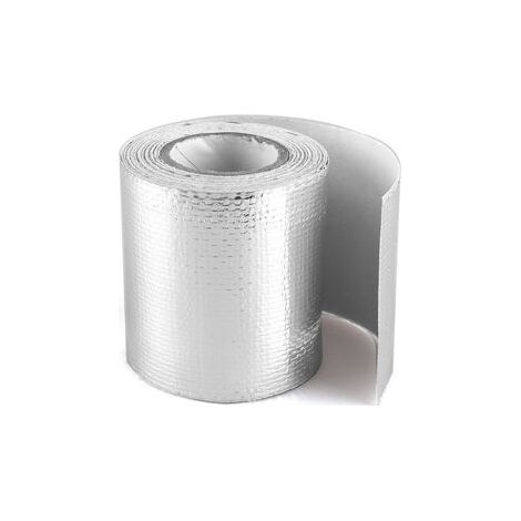 QORVA-Bande d'échappement thermique auto-adhésive 5m – Isolant de chaleur réfléchissant – Protection jusqu'à 450°C – Pour moteur et habitacle