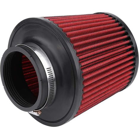 Air Filter, Universal Car Intake Air Intake High Flow Round Cone Air Filter Cleaner Clip Engine Air Filter (76mm) (1/5)