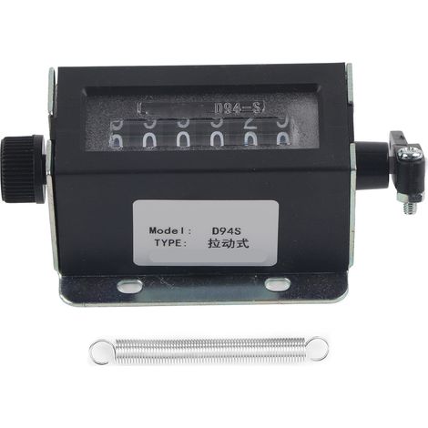 D94-S 6 Digit Resettable Mechanical Pulling Counter 0-999999