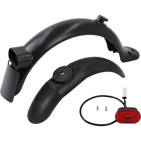 Front and rear mudguards for electric scooter with taillights, electric scooter accessories, suitable for the M365 Pro2 (1/5)