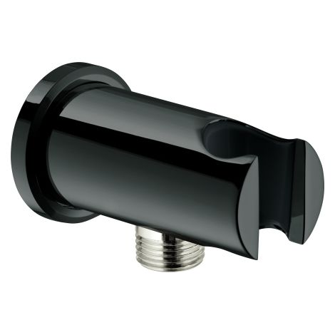 Wandanschlussbogen Rainshower 26658 runde Rosette hard graphite