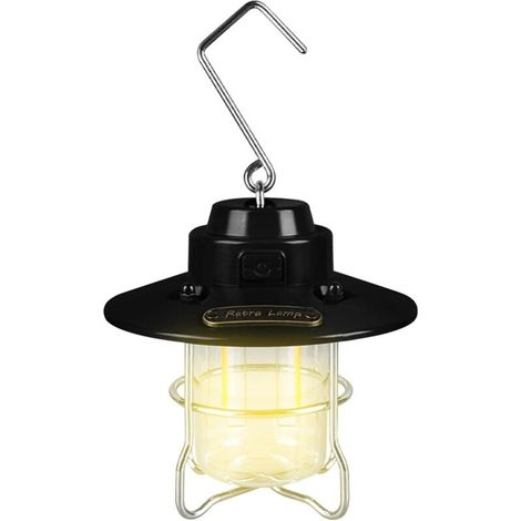 Rechargeable Camping Lantern, Lightweight Waterproof LED Light with Hook - Outdoor Hanging Lantern for Yard, Patio, Lawn