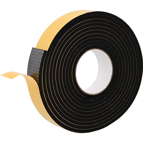 Selbstklebendes Schaumstoffband 10 pcs Schwarz 30mm x 5m vidaXL