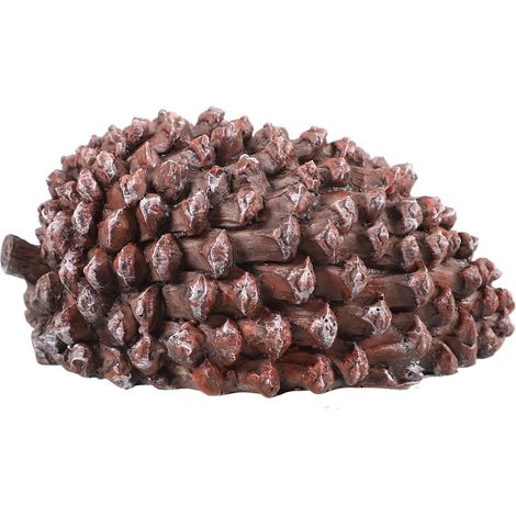 Cache-clés pour Rangement Sécurisé des Petits Objets et Clés Forme en Résine Marron Extérieur Bureau ou Jardin (1/5)