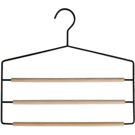 Cintre à pantalons, cintre à pantalons multi-niveaux, cintre gain de place à 3 niveaux (1/5)