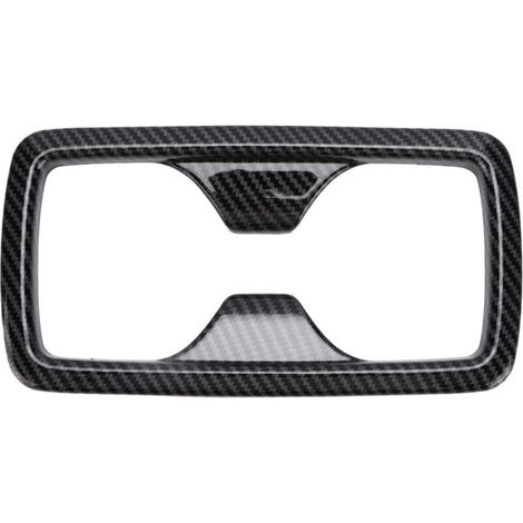 Jeffergarden Porte-gobelet d'eau arrière, garniture de cadre de panneau en Fiber de carbone, décor de remplacement pour RAV4 2019 – 2021 (1/5)