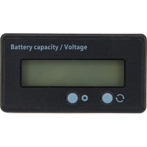 Testeur de capacité de batterie multifonction, voltmètre numérique avec affichage LCD rétroéclairé (1/4)