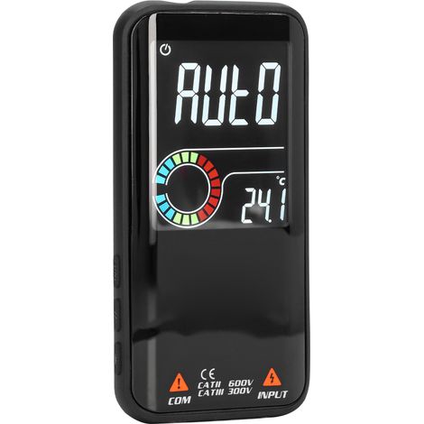 Hochpräzises, wiederaufladbares digitales Multimeter mit automatischer Bereichswahl und AC/DC-Voltmeter mit Farb-LCD-Bildschirm (1/5)