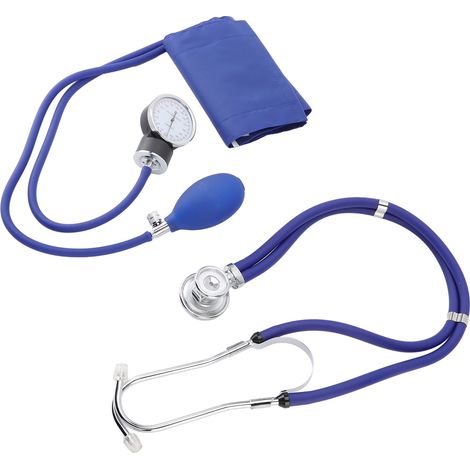 Tensiomètre anéroïde professionnel avec stéthoscope à double pavillon, kit de tensiomètre manuel universel avec étui de transport pour adulte (1/5)