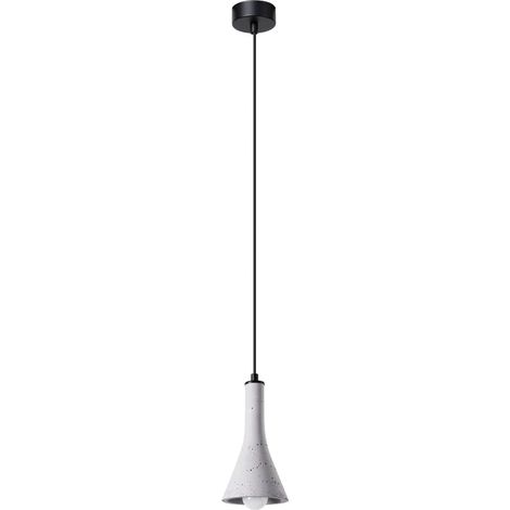 Lámpara colgante Alna 1 luz, cemento (1/5)