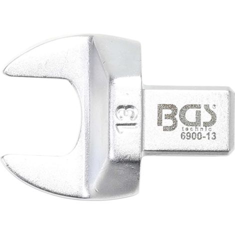 BGS Einsteck-Maulschlüssel 13 mm Aufnahme 9 x 12 mm - 6900-13
