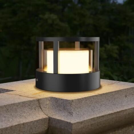 ALLIANDISPoteau d'éclairage extérieur à LED - Étanche, pour allées, terrasses, balcons - 1 pièce, petit modèle - 7 W / Lumière chaude