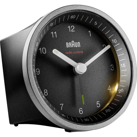 Braun BC 07 SB-DCF réveil noir et argent précis (1/3)