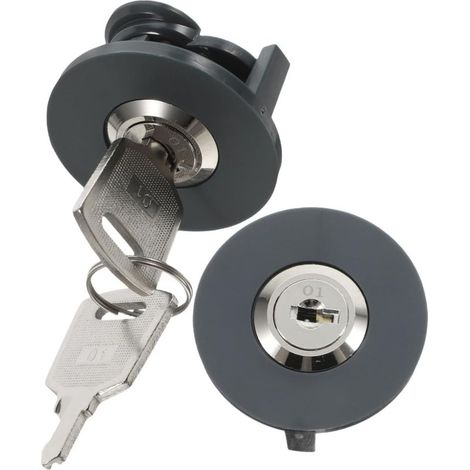 2Pièces Serrure de Prise Électrique de Zinc pour Sécuriser les Prises de Type Verrouillage Languette Rotative Protection Accès (1/5)