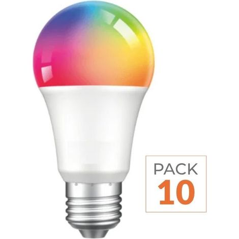 Ampoule LED Connectée WiFi E27 4.5W G45 RGBW (Pack de 10) - SILA