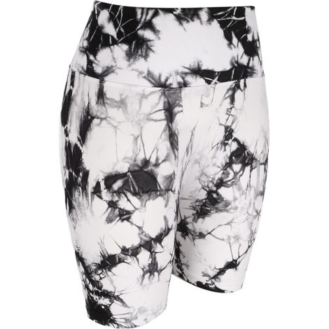 Short de yoga tie-dye confortable taille haute coupe slim effet push-up pour femme L (1/5)