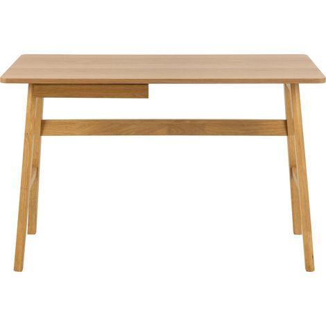 Bureau scandinave en chêne naturel 1 tiroir L120 - BARNELL
