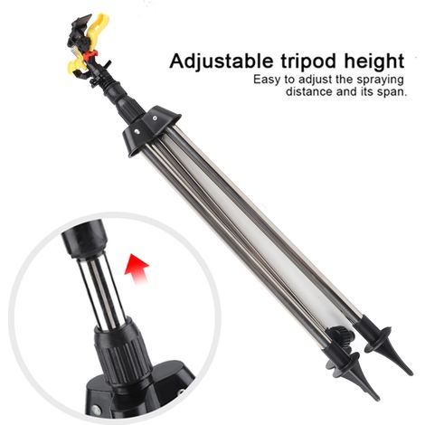 Trépied en acier inoxydable pour arrosage automatique, système d'arrosage automatique, fournitures pour jardin et pelouse (1/5)