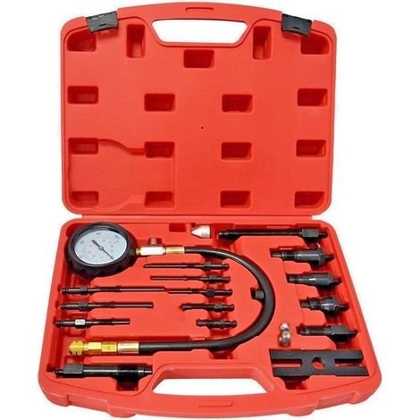 Kit 18pz. Tester Pressione Di Compressione Per Motori Diesel Tdi Cdi Td Auto (1/5)