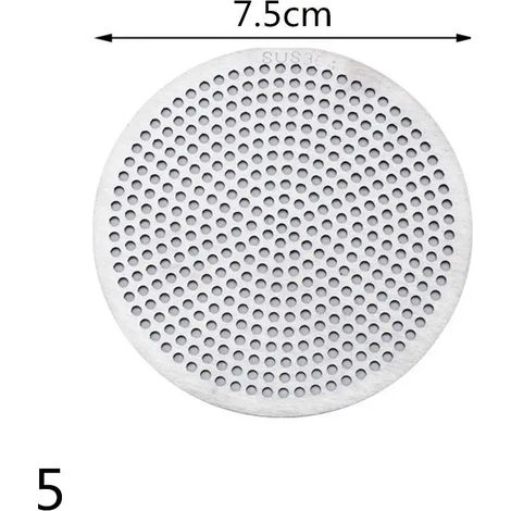 (5-7.5cm)1Pc Round 304 Stainless Steel Sink Strainer Drains Cover Hair Filter Kitchen Bathroom Balcony Toilet Sewer Isolation Net (1/4)