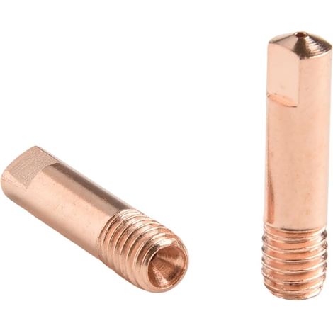 Lot d'embouts de buse sans gaz en cuivre pour soudage MIG MAG, consommables de 0,8 mm 0,9 mm 14AK 15AK MB14 MB15 pour têtes de torche (1/5)