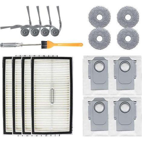 Kit de 14 pièces de rechange pour accessoires d'aspirateurs robots Roborock G30 U/G20S Ultra/P20 Ultra/P20 Plus/Saros 10R (1/5)