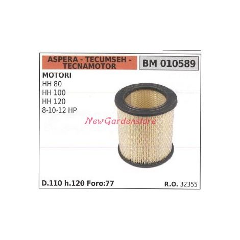 Filtro aria ASPERA motore rasaerba tosaerba tagliaerba HH 80 100 120 010589