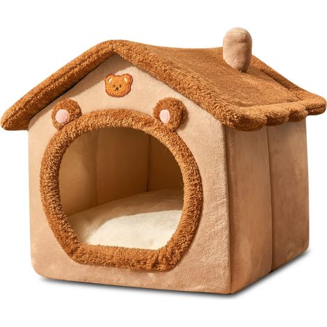Lit De Grotte pour Chat, Lit De Chien Lavable, Maison De Chat Chaude Et Confortable, Maison De Chat Confortable - MMCD-ZGL-05497 (1/5)