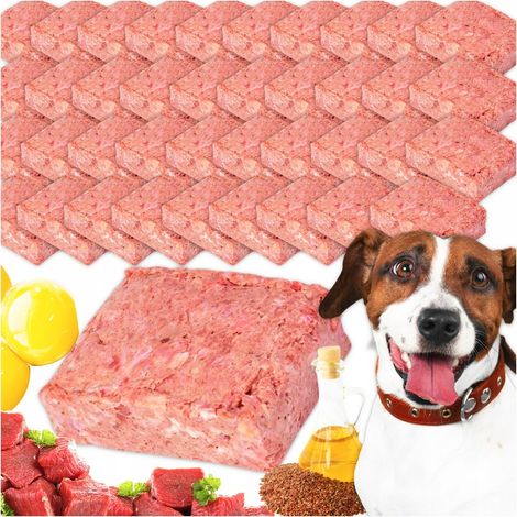 Rohes, gefrorenes Fleisch, Nassfutter für Hunde, Rindfleisch, Vitamine, Protein, BARF, 10 kg