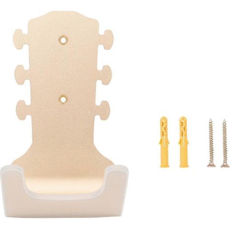 Crochet mural pour guitare et ukulélé, support mural en métal antidérapant, accessoire pour guitare doré (1/5)
